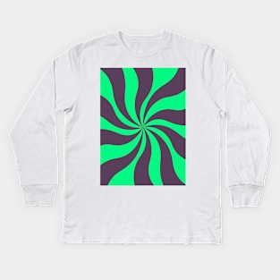 Wavy lines Kids Long Sleeve T-Shirt